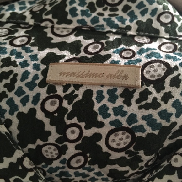 MASSIMO ALBA Multicolor Print Embossed Silk Pullover Blouse M - Picture 4 of 5